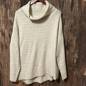 Oversized turtleneck sweater